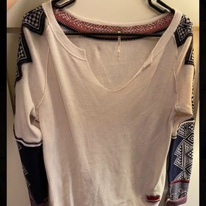Free People White Sweater